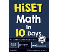 Reza Nazari HiSET Math in 10 Days: The Most Effective HiSET Math Cra (Tascabile)