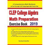 Reza Nazari Sam Me CLEP College Algebra Math Preparation Exercise Bo (Tascabile)