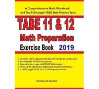 Reza Nazari Sam Mest TABE 11&12 Math Preparation Exercise Book (Tascabile)