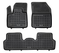 REZAW - PLAST Tappetini antiscivolo per auto, adatti per DS DS7 Crossback dal 2018, protezione completa per la vostra auto in tutte le condizioni atmosferiche, con tappetini in gomma antiscivolo