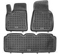 REZAW - PLAST Tappetini in gomma per auto adatto per Tesla Model S dal 2012 Migliorate il vostro comfort di viaggio con il tappetino antiscivolo per auto - tappetino per auto per tutte le stagioni, pr