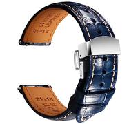 REZERO Cinturini Orologi in Pelle per Uomo, Cinturino Rapido in Pelle, Cinghie di Lusso per Orologi con Motivo Alligatore Goffrato, Fasce per Orologio, Bracciale per Orologio 19mm 20mm 21mm 36mm