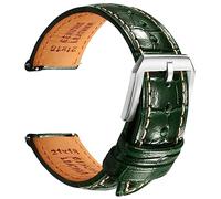 REZERO Cinturino per orologio in pelle a sgancio rapido, cinturino di ricambio italiano di lusso in pelle di coccodrillo goffrato, 19 mm, 20 mm, 21 mm, 22 mm