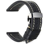 REZERO Cinturino Vera Pelle, Bracciale Orologio Fatto a Mano, Cinghie per Orologio in Pelle Vegetale Cerata ad Olio, Fasce per Orologi per Uomo, Donna 18mm, 19mm, 20mm, 21mm, 22mm, 23mm, 24mm, 26mm