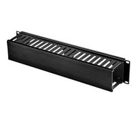 RF 3429152 19 POLLICI PANNELLO PASSACAVI PER ARMADIO RACK 2 U NERO