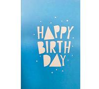 RF Distribution Biglietto di Auguri Compleanno Origami Surprise, Scritta Happy Birthday con Palloncini Colorati 3D, ORSU4207