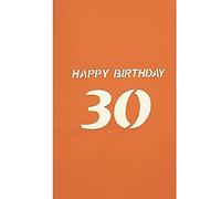 RF Distribution ORSU4196 Biglietto di Auguri Origami Surprise, 3D, Buon Compleanno - 30 Anni, multicolore