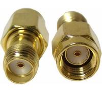 RF Solutions Adattatore da SMA RP Plug a SMA Socket, Dorato, 50 Ohm