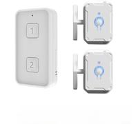 RF433 Interruttore remoto wireless per circuiti di illuminazione domestica, supporta modalità di override manuale e funzionamento remoto (bianco * 2 + 2)