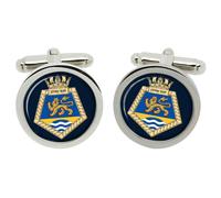 RFA Lyme Bay, Cufflinks Della Royal Navy In Scatola