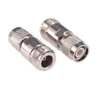 RFaha 2pcs TNC maschio a N Tipo femmina RF coassiale adattatore TNC a N connettore (F149-2)