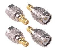 RFaha 4 adattatori coassiali TNC maschio a SMA femmina RF coassiale SMA a connettore TNC (F154-4)