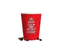 RFD 1000 Pz Bicchieri Caffe di Carta - Colore Rosso - Biodegradabili Biocompostabili Tazzine 75 ml - Made in Italy