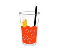 RFD Bicchieri cocktail plastica 300 Pezzi Bicchieri in PLASTICA 500 ml per Cocktail Acqua Bevande Granite Frappe' Bicchiere Rigido in Plastica