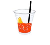 RFD Bicchieri cocktail plastica PET 50 Pezzi Bicchieri in PLASTICA PET Riutilizzabile 200 ml per Cocktail Acqua Bevande Granite Frappe' Bicchiere Rigido in Plastica