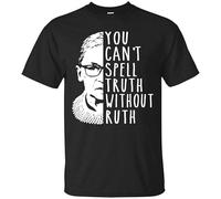 RFD6Uww23 Notorious RBG BlackNavy T-Shirt You Can't Spell Truth Without Ruth Black L