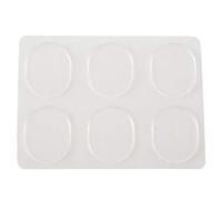 Rfeeuubft 6 pz/set Snare Drum Mute Pad Daempfer Gel Pad Snare Silenziatore Mute Trasparente Strumento a percussione Accessori (Trasparente)