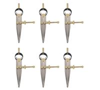 Rfeeuubft 6X Attrezzo Artigianale Rotante in Pelle Craft Divisorio Ala Regolabile in Pelle d'Acciaio Regolabile Utensile Rotante Divisore Ad Ala Spaziatura Compass Edge Creaser