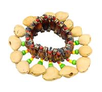 Rfeeuubft Campanello di Frutta Fatto A Mano Indonesiano, Campana di Frutta per Adulti e Bambini, Strumento Ritmico per Spettacoli di Danza, Campana di Frutta