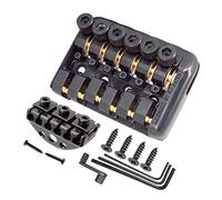 Rfeeuubft Supporto per corde per chitarra elettrica a 6 corde, con vermi, dispositivo per corde per chitarra, ponte