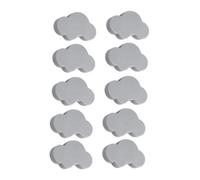 RFGTHY 10 Pezzi Cartoon Cloud Maniglie for Mobili Manopole for Camera dei Bambini Maniglie for Cassetti Maniglia for Porta for Cassetto Facili da Installare(Gray)