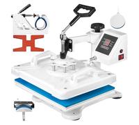 RFGTHY 12X15 Pollici 5 in 1 Macchina for Pressa A Caldo Bobine di Riscaldamento for Trasferimento A Sublimazione Rotazione Oscillante for Magliette Berretto Tazza Piatto Scarpe Ampia Applicazione