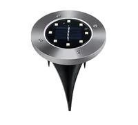 RFGTHY 8/20LED Luce Del Disco Di Energia Solare Giardino Esterno Sotterranea Della Piattaforma Faretto Lampada Sepolta Decorazione Luminoso ed efficiente dal punto di vista energeti(8LED-White,2Pcs)