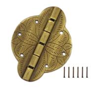 RFGTHY Cerniera for Scatola di Legno Cerniera Piccola for Armadio da Cucina Cerniera Piccola Antica retrò Carillon in Legno Cerniera for Porta Armadio for Vino con Vite Facile da Installare(Bronze S)
