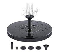 RFGTHY Mini Fontana Solare Piscina Stagno Cascata Fontana Solare Bagno for Uccelli Fontana ad energia Solare Fontana Galleggiante Decorazione da Giardino Applicazioni Multiple(Without Lights)