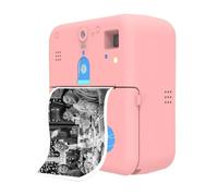 RFGTHY Mini Stampante Tascabile Fotocamera Stampa Istantanea Macchina Da Termica Portatile BT Wireless For Etichette For Immagini Artigianato Fai-da-te Stampante Portatile(Pink)