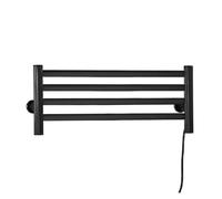 RFGTHY Portasciugamani Elettrico Asciugabiancheria Intelligente Asciugacapelli A Temperatura Costante Riscaldamento Asciugatura Rack Accessorio for Il Bagno Facile da Usare(Left,Black)