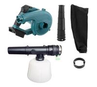 RFGTHY Ventilatore Elettrico Senza Fili 2 in 1 Che Soffia E Aspira con Rotazione di 180 Gradi Ventilatore for Foglie con Collettore di Polveri for Batteria da 18 V Leggero E Portatile(Set B)