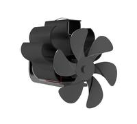 RFGTHY Ventilatore For Camino Alimentato A Calore Con Tubo Di Scarico, 6 Pale, 140-662°, Efficiente, Versatile, Alto,3 Pollici, In Lega Alluminio Efficienza Termica