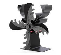 RFGTHY Ventilatore For Camino Alimentato A Calore For Stufa A Legna Silenzioso Non Con Protezione Dal Surriscaldamento Efficienza Termica(4 blades B)