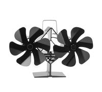 RFGTHY Ventilatore For Stufa A Legna A 12 Pale For A For Combustione Di Tronchi For Camino Silenzioso A Risparmio Energetico Con Protezione Dal Surriscaldamento Efficienza Termica(12 blades-Desktop)