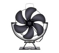 RFGTHY Ventilatore For Stufa Alimentato A Calore A 6 Pale For Camino Girevole A 360 Gradi Bruciatore A Legna For Ecologico Di Distribuzione Del Silenzioso Ed Efficiente Efficienza Termica(Stove Fan)