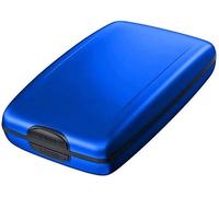 RFID Anti-Theft Aluminum Wallet Clip, RFID-Blocking Credit Cards Holder Bifold Wallets, Multifunctional Anti Theft Wallet Lightweight Credit Cards Holder Portable (Blue)