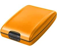 RFID Anti-Theft Aluminum Wallet Clip, RFID-Blocking Credit Cards Holder Bifold Wallets, Multifunctional Anti Theft Wallet Lightweight Credit Cards Holder Portable (Gold)