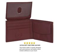 Rfid Blocco da Uomo Vera Pelle Nero Pattina Carta di Credito Id Supporto Slim
