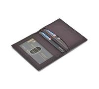 Rfid Blocco Slim Scheda Portafoglio Bifold Custodia Vera Pelle Tasca Frontale