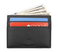 Rfid Blocco Vera Pelle Slim Portafoglio 2 Carta di Credito Case Minimalista Ant