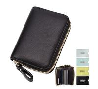 Rfid Blocking Card Holder Wallet, Rfid Wallet Bank Card Protector con 9 slot e 2 scomparti, previene lettori di schede, dispositivi palmari, ecc di rubare carte bancarie (con quattro porta carte)