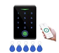 RFID Fingerprint Access Control Keypad, WiFi Bluetooth Tastiera di Controllo Accessi, IP68 Impermeabile, Controllore di Accesso Biometrico Delle Impronte Toccare Sistema, 5pcs 13.56MHz Portachiavi