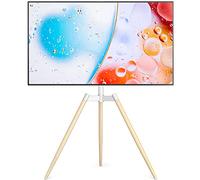 RFIVER Porta TV da Terra Treppiede per TV da 32 a 65 Pollici per Televisore da LCD/LED/OLED/QLED/Plasma Girevole 100° e Regolabile in Altezza Max Vesa 400 x 400 mm 35 kg