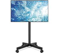 RFIVER Supporto TV da Pavimento Carrello Porta TV con Ruote per Schermi Plasma/LCD/LED 23-65 Pollici, Mobile Carrello Staffa Altezza Regolabile Piedistallo Fino a 40 kg, Max VESA 400 x400 mm