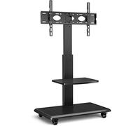RFIVER Supporto TV da Pavimento con Ruote Carrello TV Stand per 32-70 pollici LED LCD OLED Plasma Nero