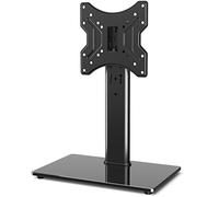 RFIVER Supporto TV da Tavolo Piedistallo TV Universale per 23 a 43 Pollici Televisori, Base Girevole per TV Regolabile in Altezza per TV LCD/LED/OLED/Plasma/curvo fino a 30 kg