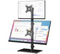 Rfiver Vesa - Supporto da scrivania autoportante per PC da 17-35 pollici, con regolazione dell'altezza girevole, ogni VESA max 100 x 100 mm, peso massimo 12 kg
