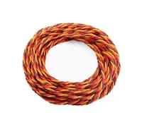 rflaueo Cavo di prolunga servo da 22 AWG, 9,8 m, 60 core, linea a 3 pin per Futaba JR RC Servo Hobby modello droni, barche, aerei, accessori fai da te (E254-1)