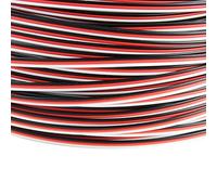 rflaueo Cavo di prolunga servo da 22 AWG, lunghezza 15,2 m, 60 core, 3 pin, per Futaba JR RC, servo, hobby, droni, barche, aerei, accessori fai da te (E258-1)